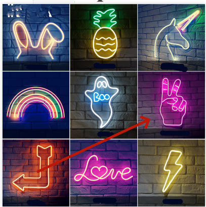 LED Neon Sign – USB Powered Aesthetic Wall Light for Home Decor