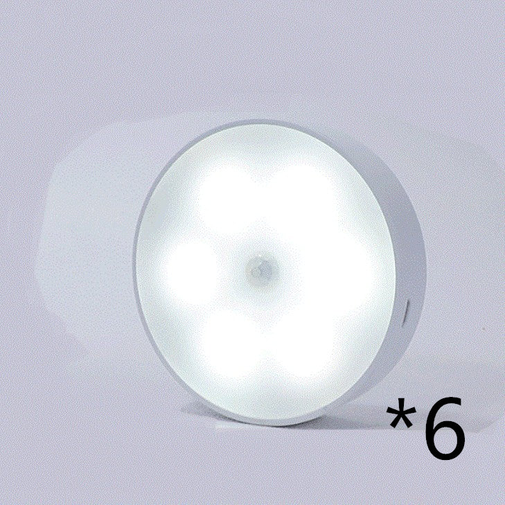 Motion Sensor LED Night Light – USB Rechargeable Wireless PIR Smart Closet Light for Bedroom, Stairs & Kitchen