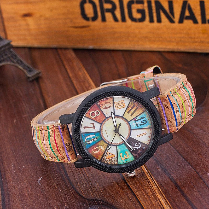 Vintage Leather Women's Watch – Casual Quartz Wristwatch | GlowEaseShop