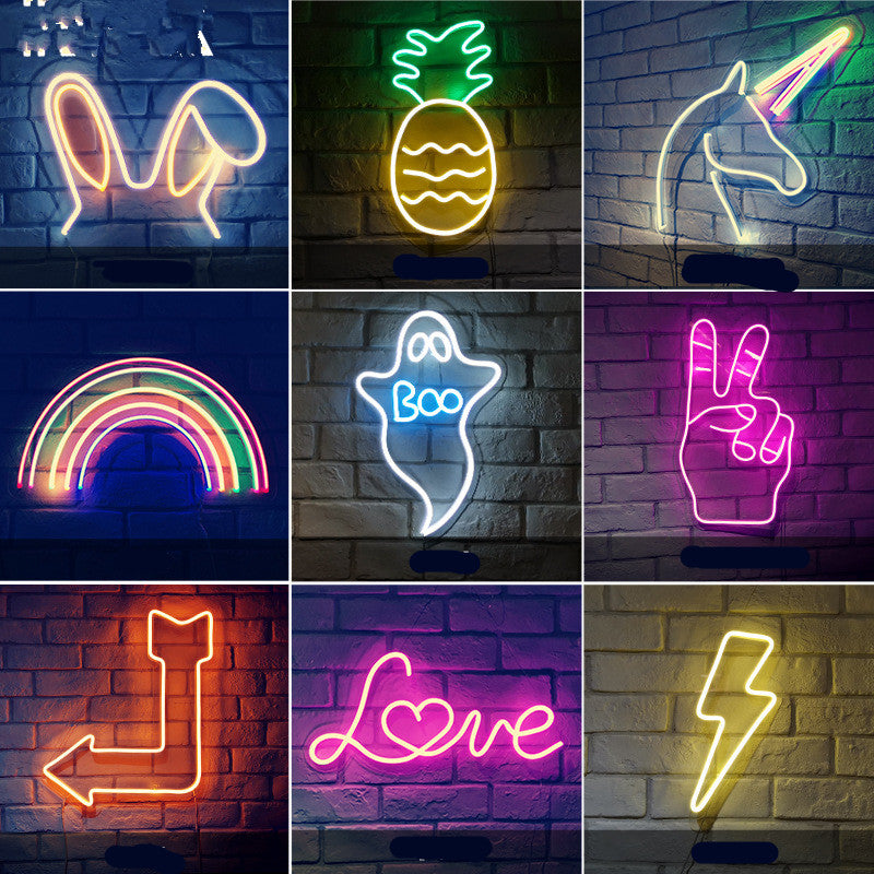 LED Neon Sign – USB Powered Aesthetic Wall Light for Home Decor