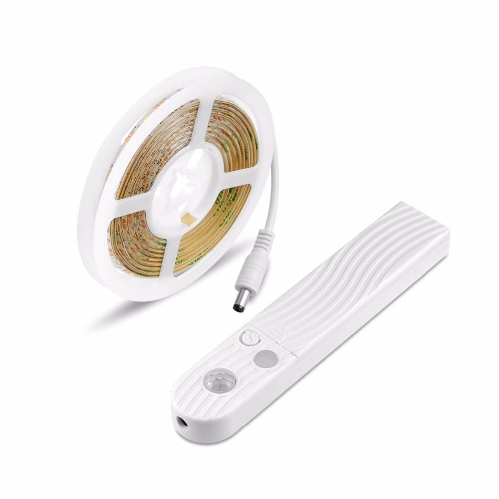 Motion Sensor LED Strip Light – Wireless Under Cabinet Light, Rechargeable Night Light for Kitchen, Closet & Stairs