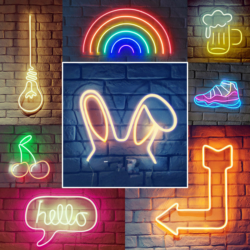 LED Neon Sign – USB Powered Aesthetic Wall Light for Home Decor