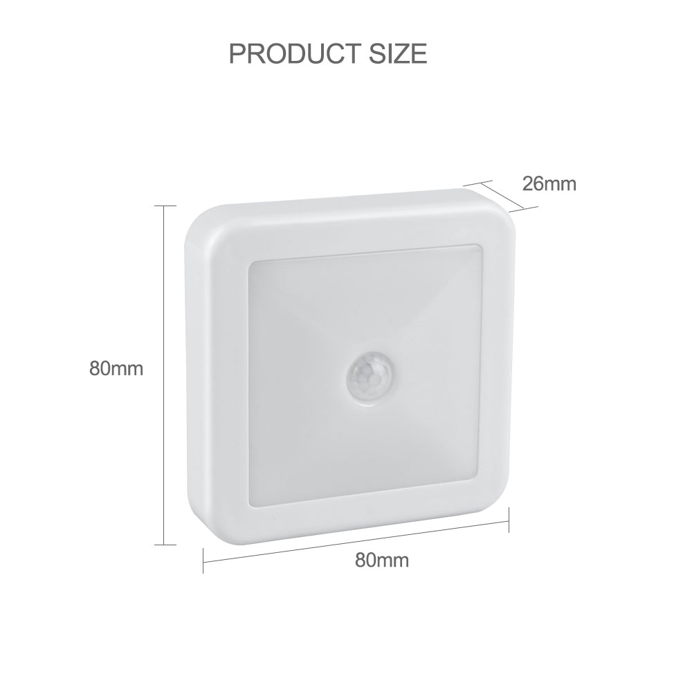 Motion Sensor Night Light – Wireless LED Wall Light for Bedroom, Kitchen & Hallway