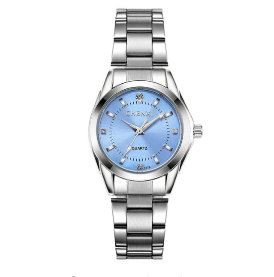Fashion Ladies Quartz Watch – Elegant Steel Band Wristwatch for Women