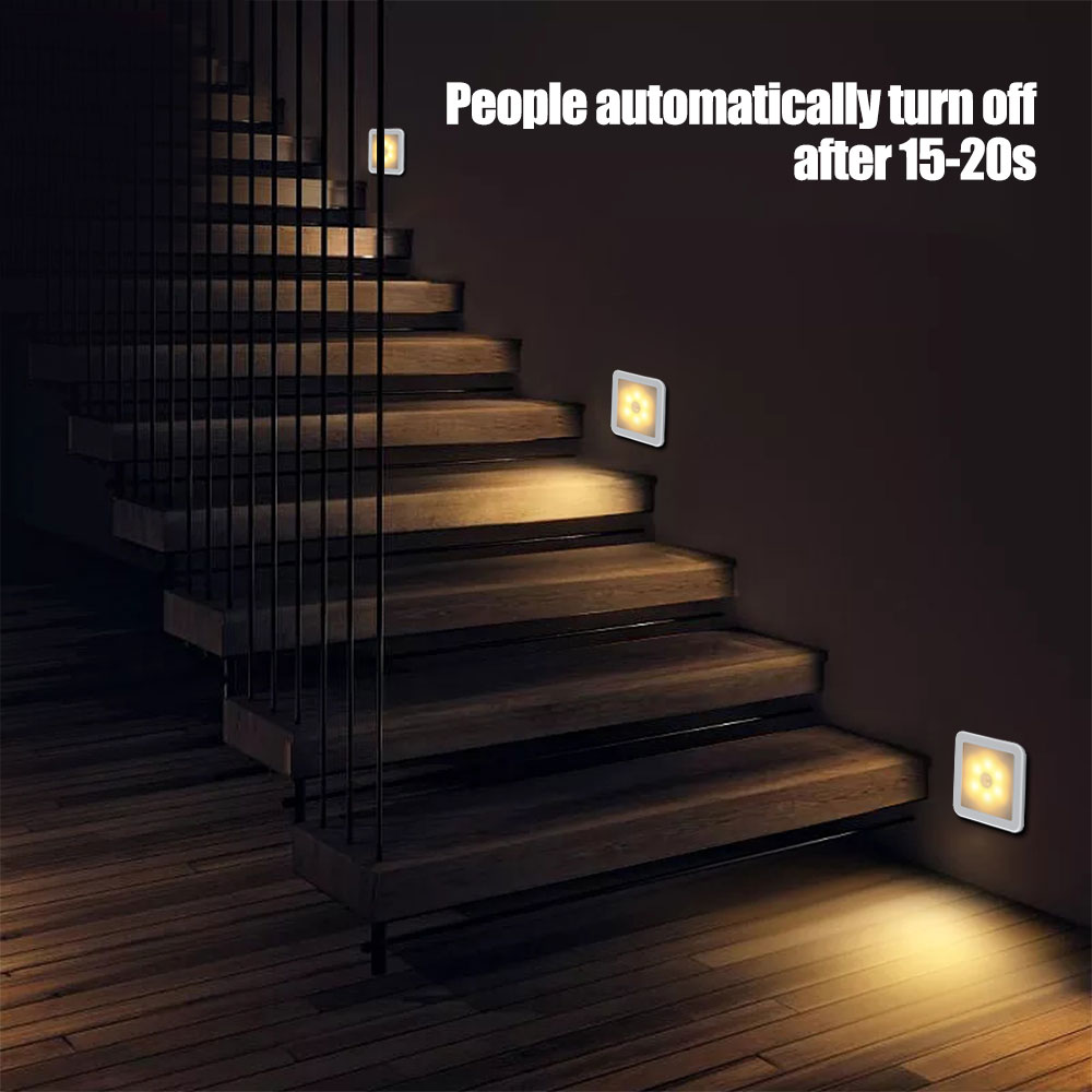 Motion Sensor Night Light – Wireless LED Wall Light for Bedroom, Kitchen & Hallway