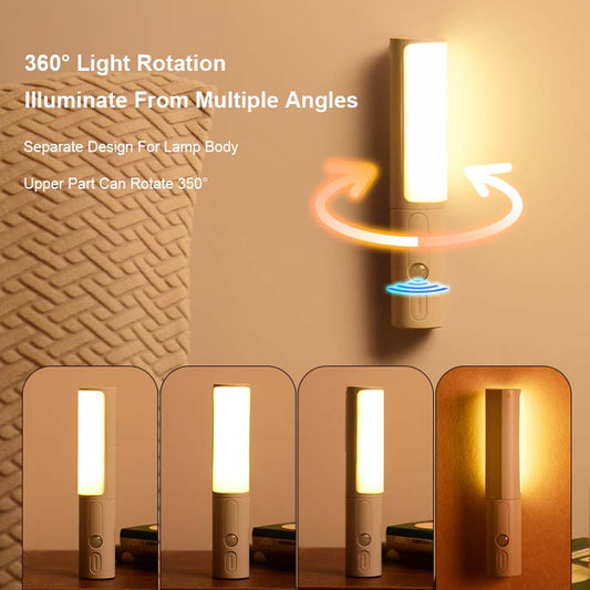 Smart Motion Sensor LED Night Light – Rechargeable Wireless Lamp for Kitchen, Cabinet & Wardrobe