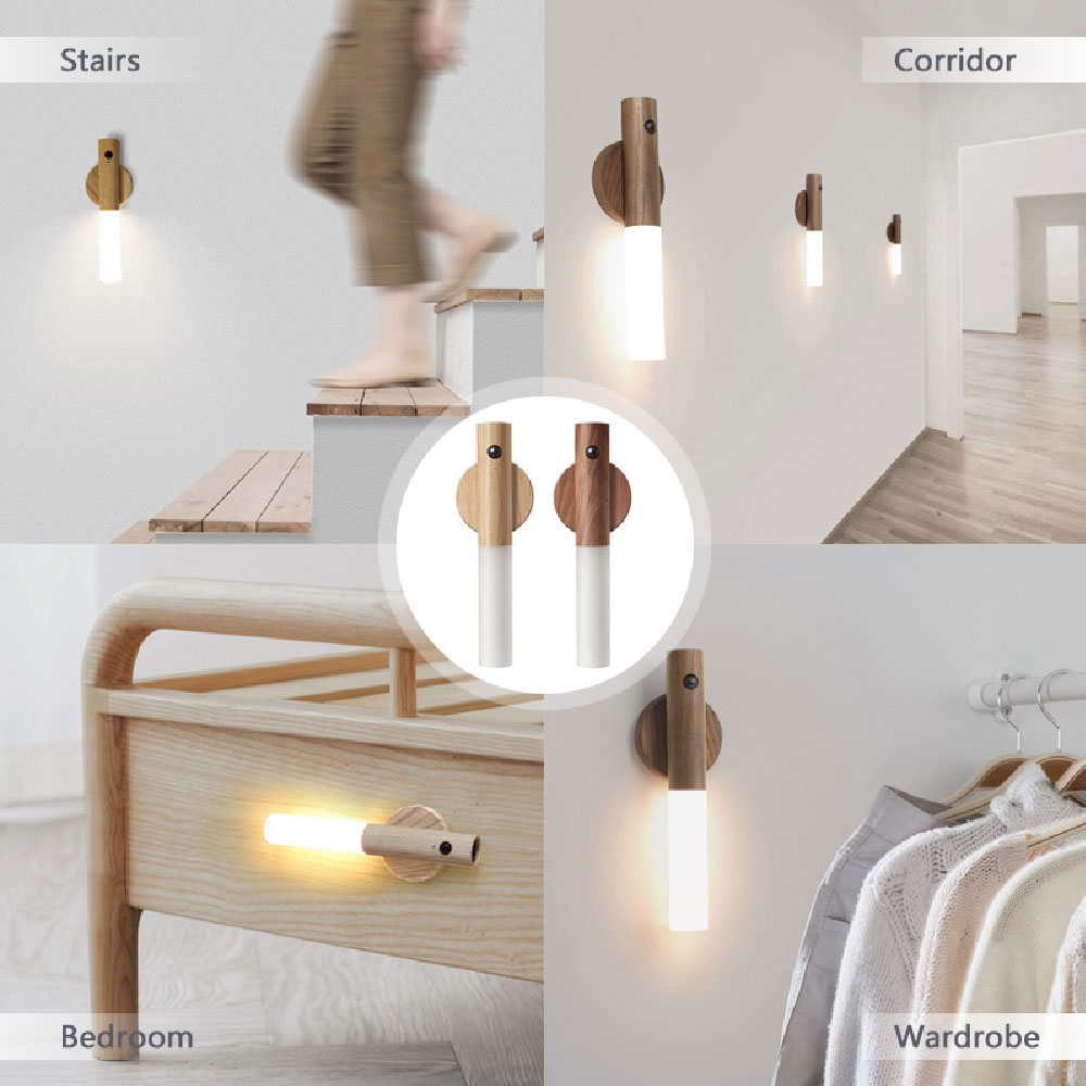 Magnetic Motion Sensor Night Light – Rechargeable LED Under Cabinet Light