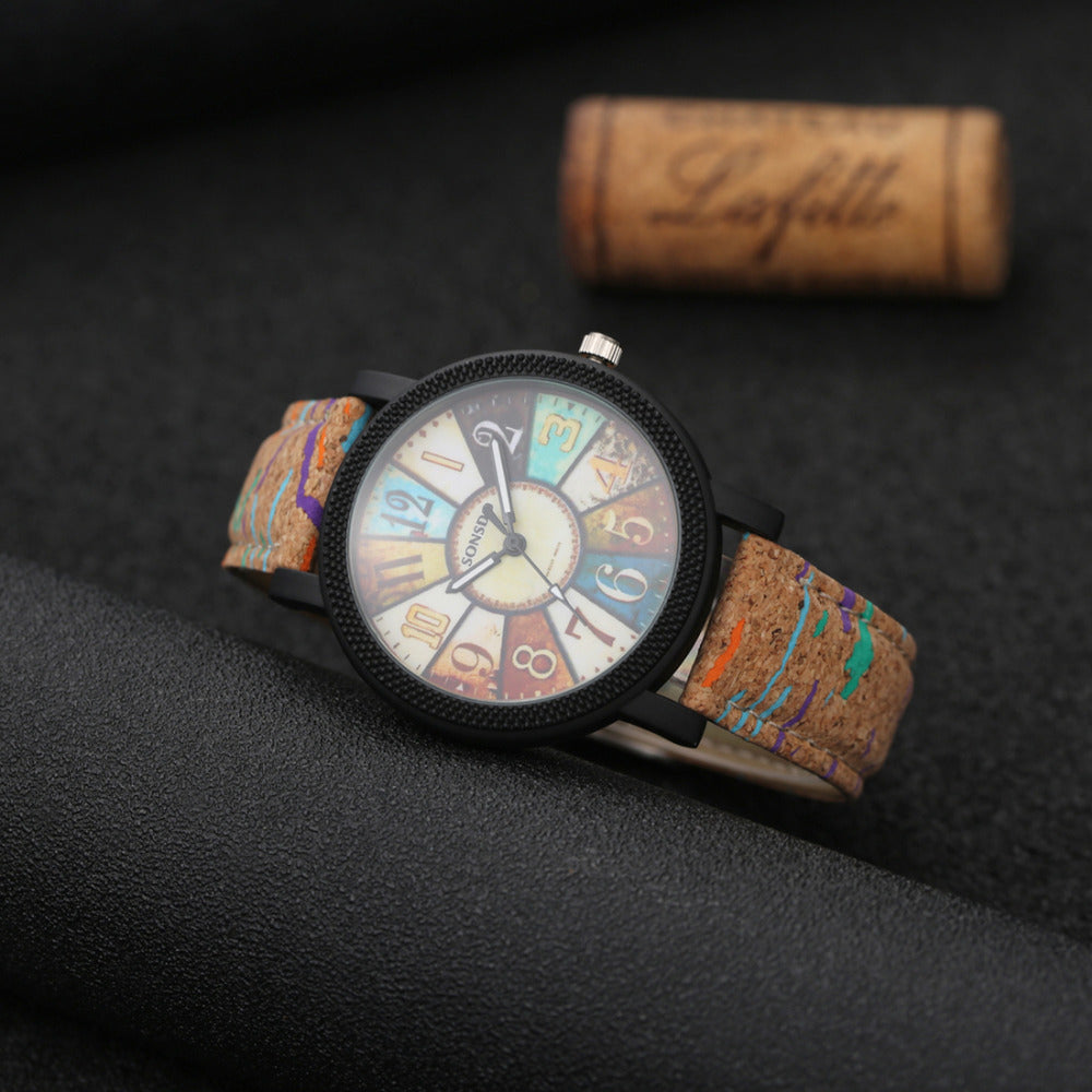 Vintage Leather Women's Watch – Casual Quartz Wristwatch | GlowEaseShop