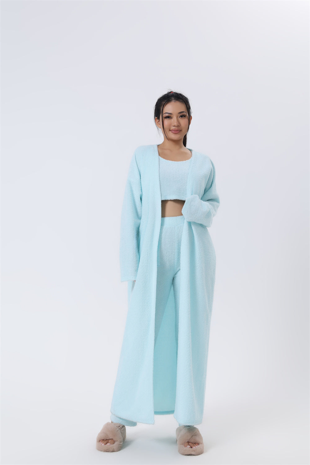 Cozy 3-Piece Lounge Set – Women's Matching Pajama Set