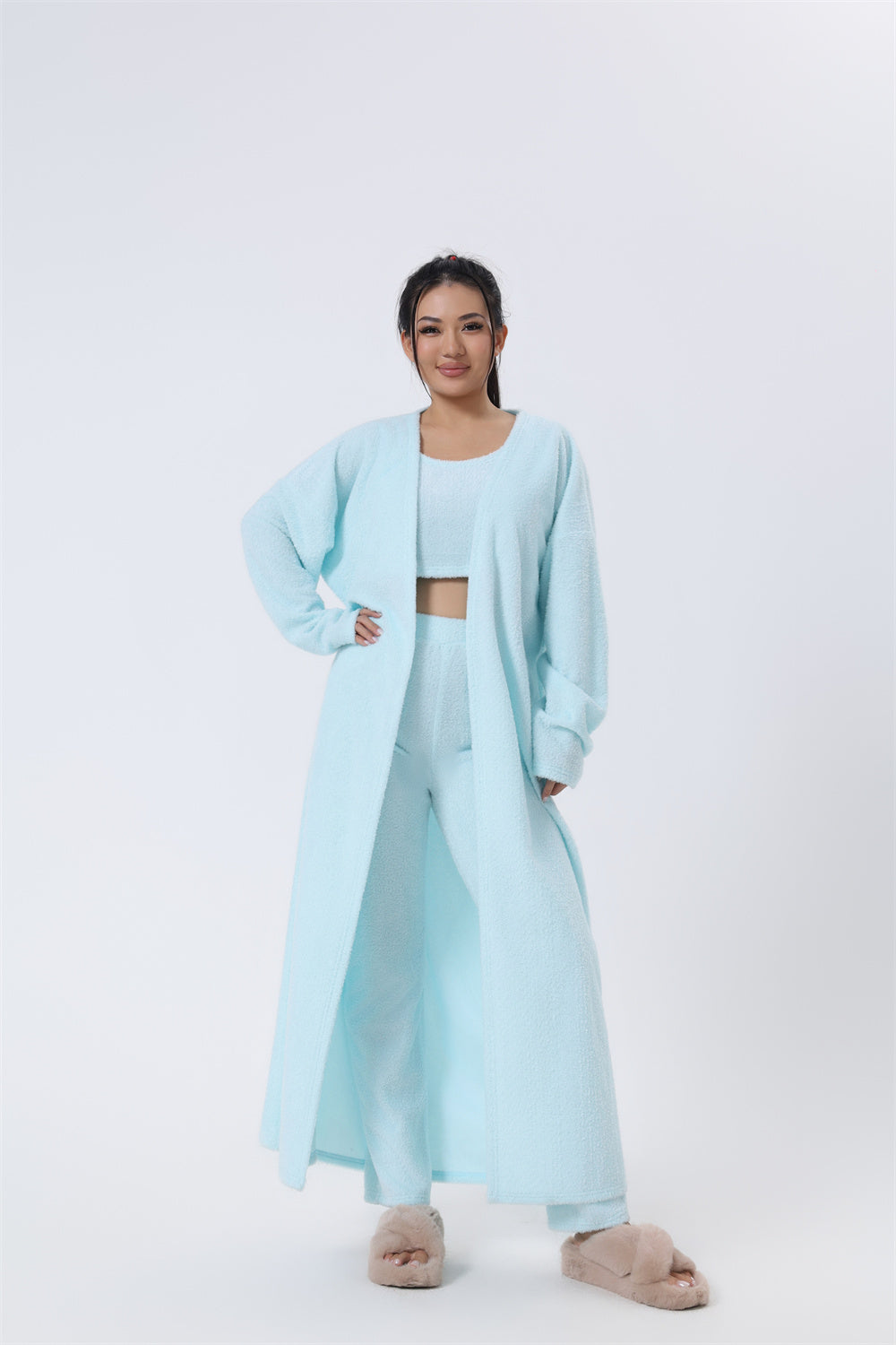 Cozy 3-Piece Lounge Set – Women's Matching Pajama Set