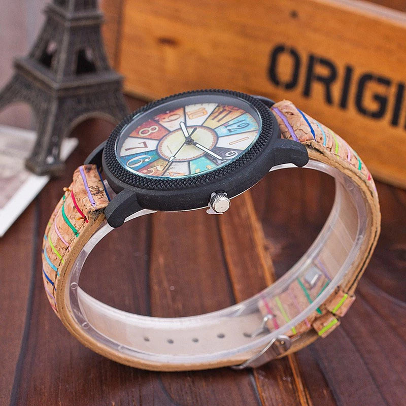 Vintage Leather Women's Watch – Casual Quartz Wristwatch | GlowEaseShop