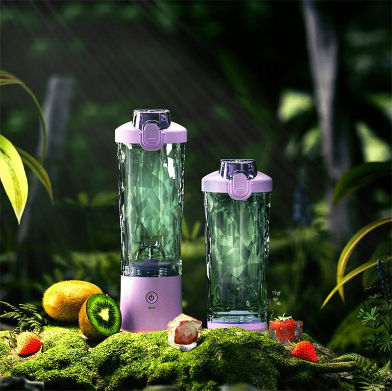 Portable Mini Blender – USB Rechargeable Personal Smoothie Maker with 6 Blades
