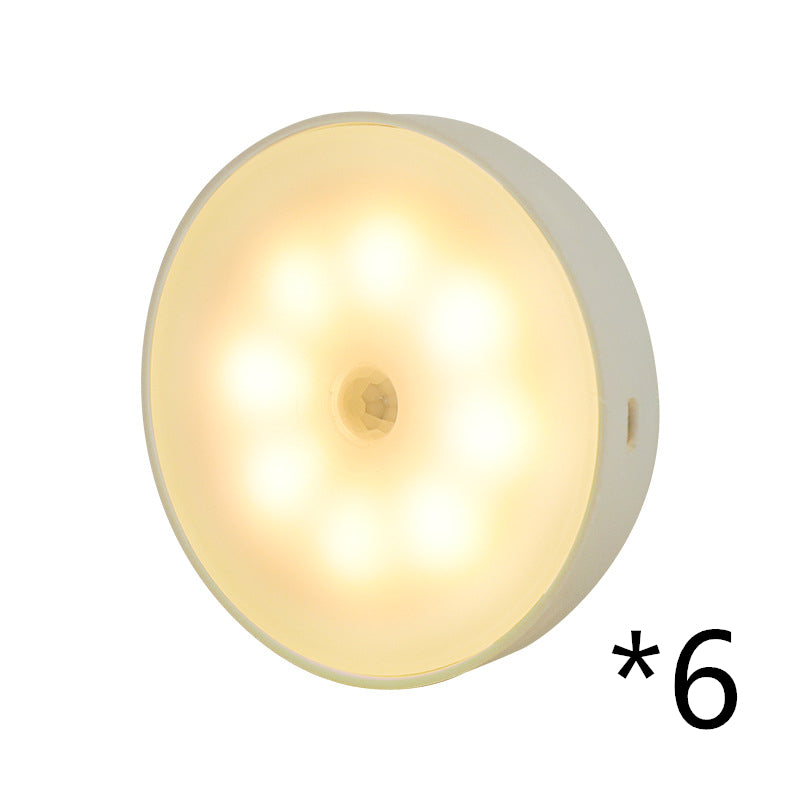 Motion Sensor LED Night Light – USB Rechargeable Wireless PIR Smart Closet Light for Bedroom, Stairs & Kitchen