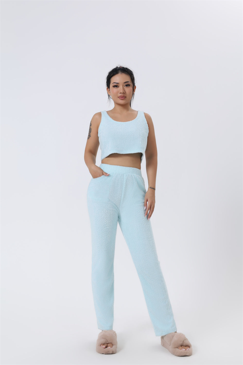 Cozy 3-Piece Lounge Set – Women's Matching Pajama Set