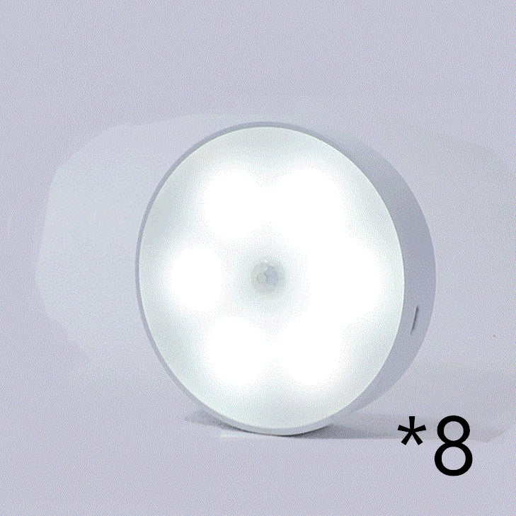 Motion Sensor LED Night Light – USB Rechargeable Wireless PIR Smart Closet Light for Bedroom, Stairs & Kitchen