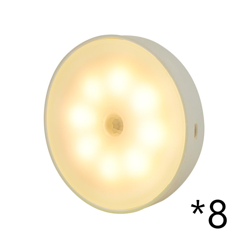 Motion Sensor LED Night Light – USB Rechargeable Wireless PIR Smart Closet Light for Bedroom, Stairs & Kitchen