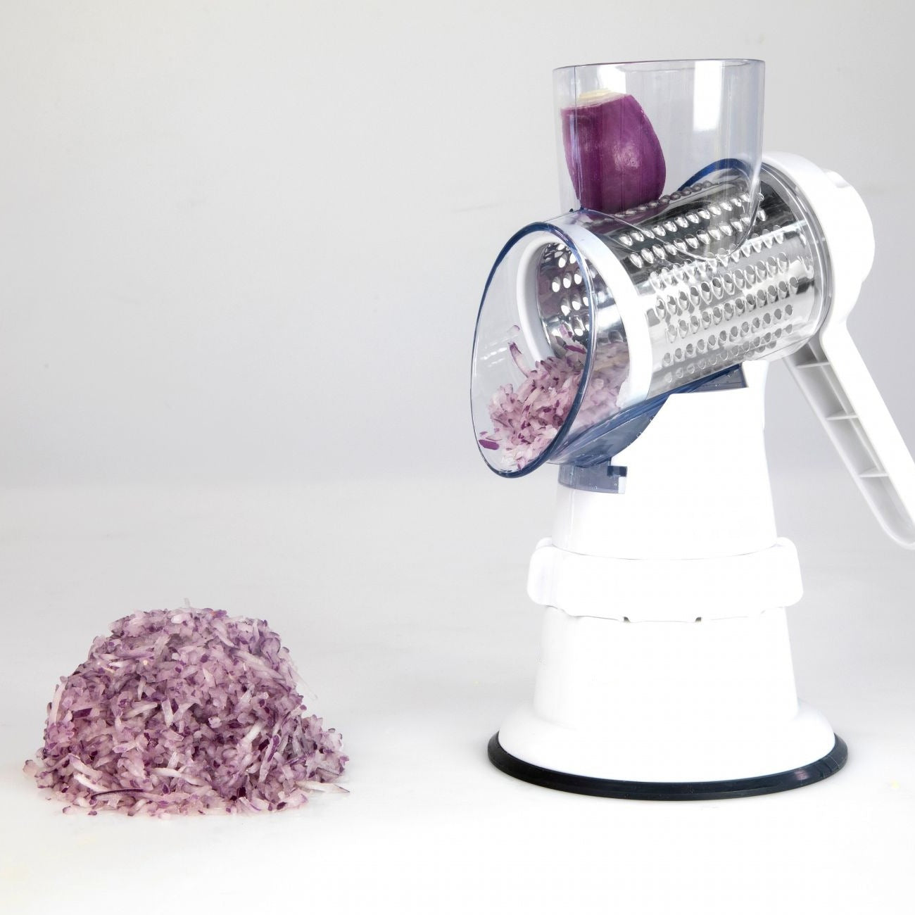 3-in-1 Vegetable Slicer & Grater – Manual Mandolin Shredder & Chopper