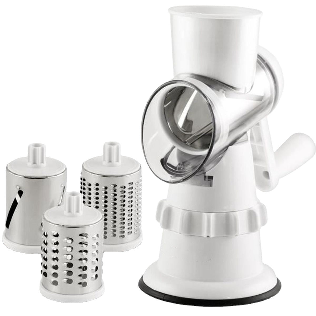 3-in-1 Vegetable Slicer & Grater – Manual Mandolin Shredder & Chopper