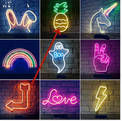 LED Neon Sign – USB Powered Aesthetic Wall Light for Home Decor