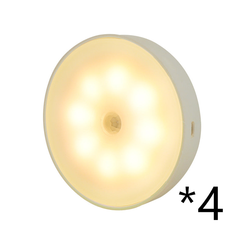 Motion Sensor LED Night Light – USB Rechargeable Wireless PIR Smart Closet Light for Bedroom, Stairs & Kitchen