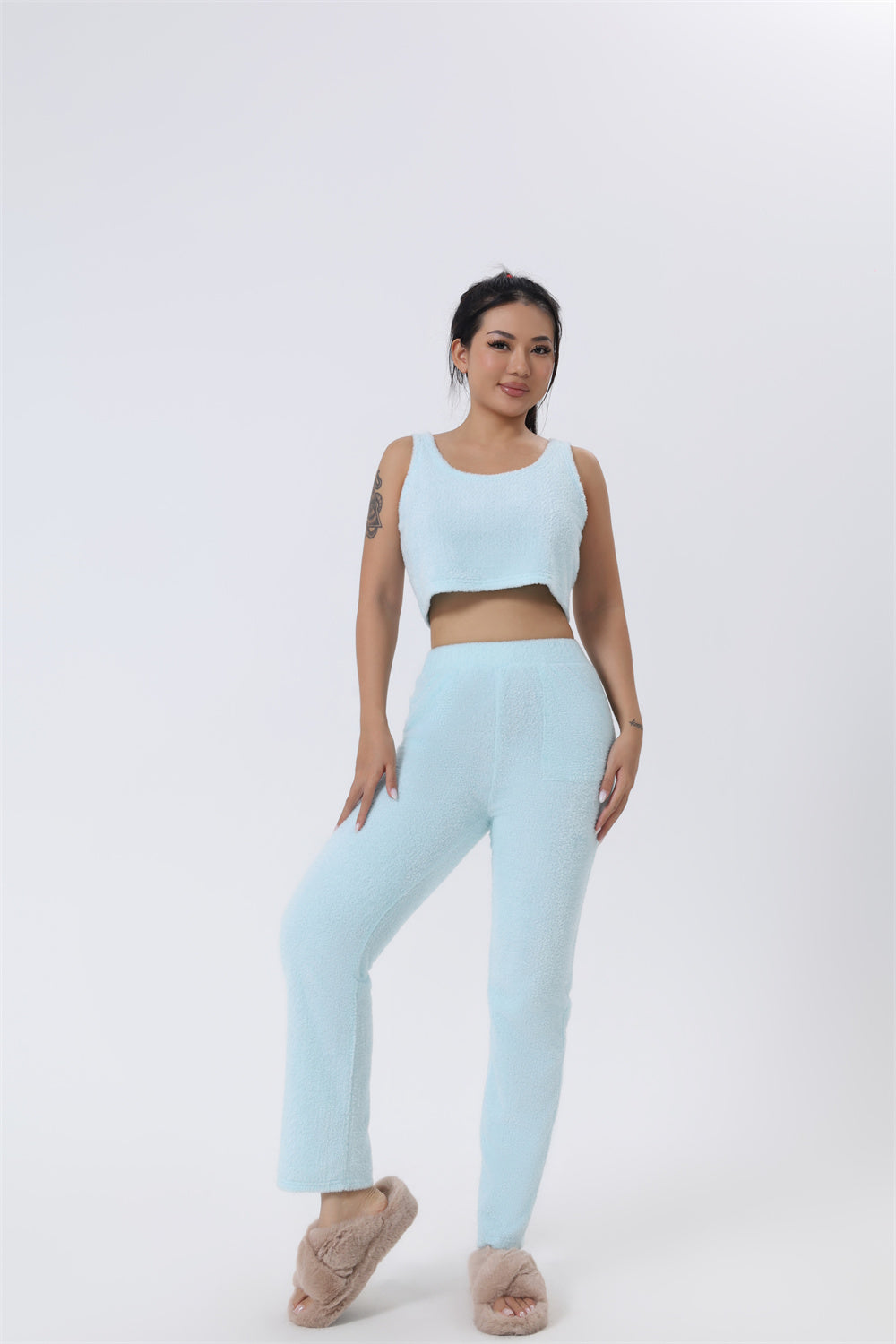 Cozy 3-Piece Lounge Set – Women's Matching Pajama Set