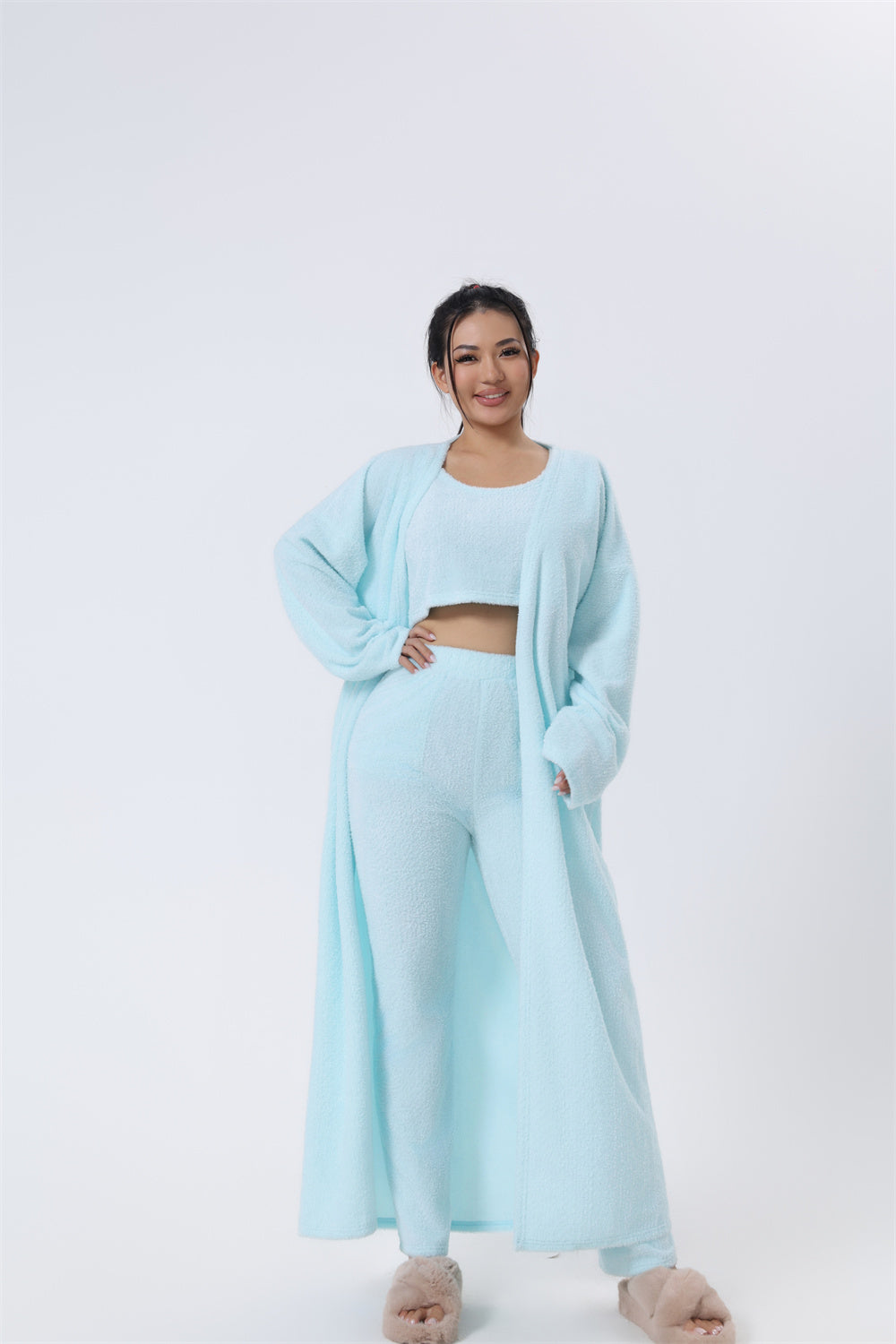 Cozy 3-Piece Lounge Set – Women's Matching Pajama Set
