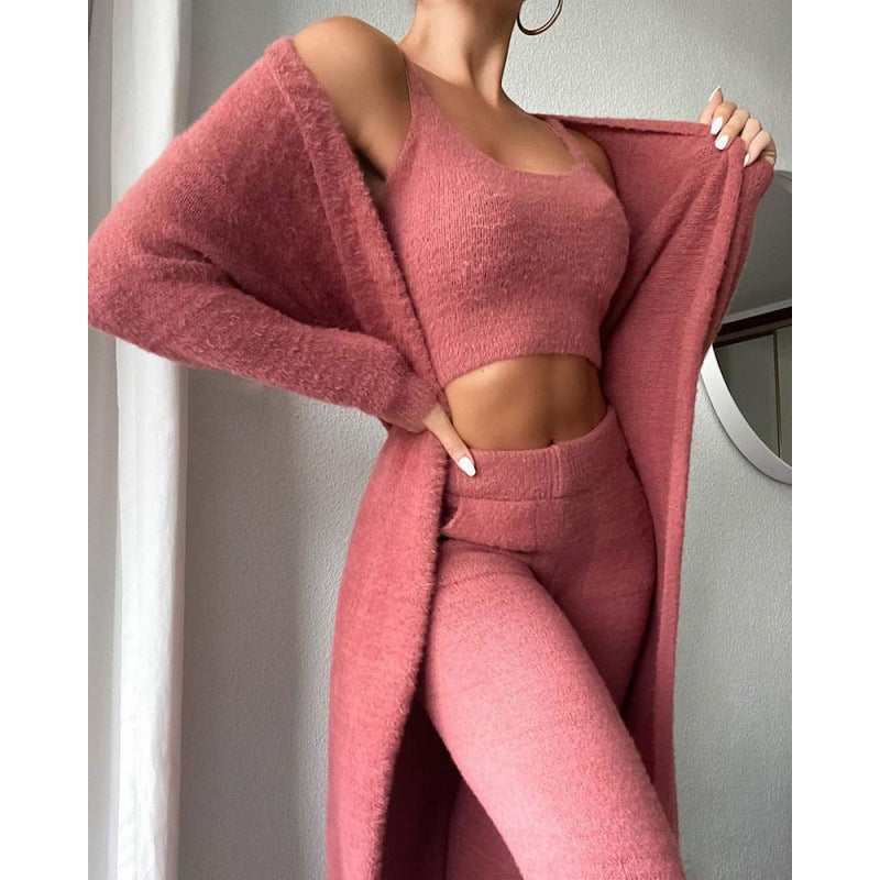 Cozy 3-Piece Lounge Set – Women's Matching Pajama Set