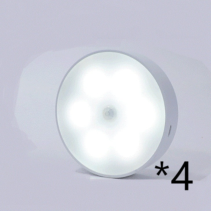 Motion Sensor LED Night Light – USB Rechargeable Wireless PIR Smart Closet Light for Bedroom, Stairs & Kitchen