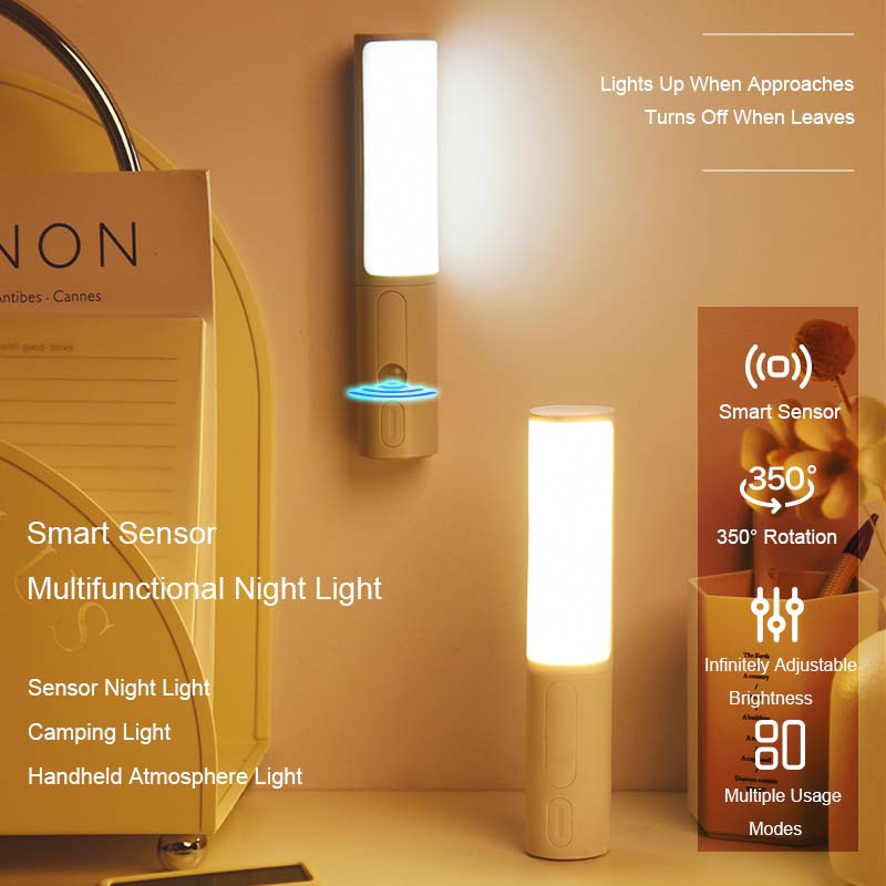 Smart Motion Sensor LED Night Light – Rechargeable Wireless Lamp for Kitchen, Cabinet & Wardrobe