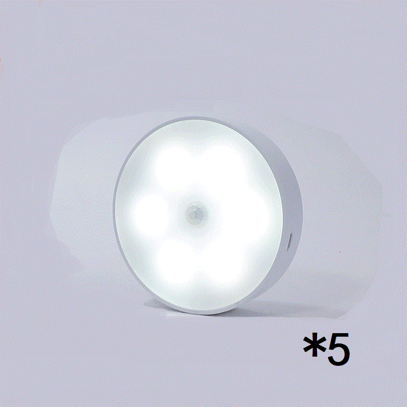 Motion Sensor LED Night Light – USB Rechargeable Wireless PIR Smart Closet Light for Bedroom, Stairs & Kitchen