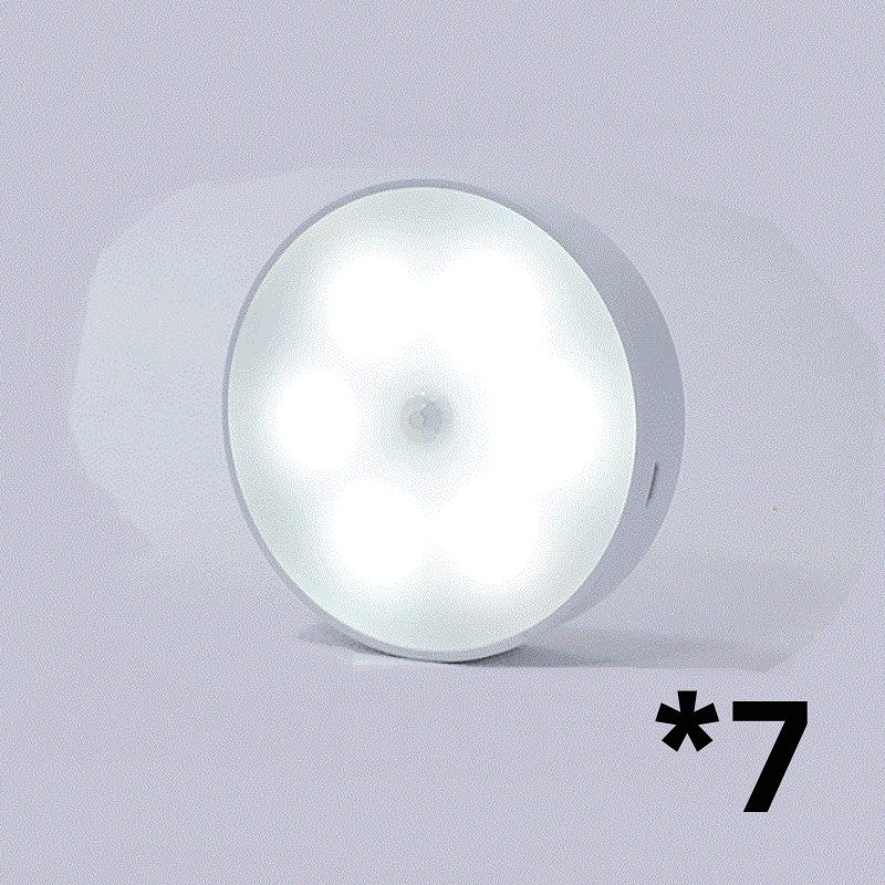 Motion Sensor LED Night Light – USB Rechargeable Wireless PIR Smart Closet Light for Bedroom, Stairs & Kitchen